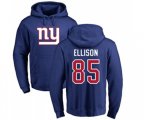 New York Giants #85 Rhett Ellison Royal Blue Name & Number Logo Pullover Hoodie