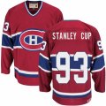 CCM Montreal Canadiens #93 Stanley Cup Premier Red Throwback NHL Jersey