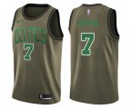 Boston Celtics #7 Jaylen Brown Swingman Green Salute to Service Basketball Jersey