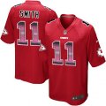 Kansas City Chiefs #11 Alex Smith Limited Red Strobe NFL Jersey