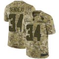 Minnesota Vikings #34 Andrew Sendejo Limited Camo 2018 Salute to Service NFL Jersey