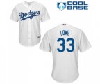 Los Angeles Dodgers #33 Mark Lowe Replica White Home Cool Base MLB Jersey