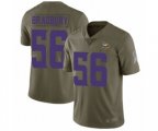 Minnesota Vikings #56 Garrett Bradbury Limited Olive 2017 Salute to Service Football Jersey
