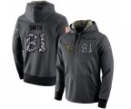 Tennessee Titans #81 Jonnu Smith Stitched Black Anthracite Salute to Service Player Performance Hoodie