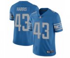 Detroit Lions #43 Will Harris Blue Team Color Vapor Untouchable Limited Player Football Jersey