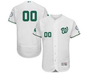 Washington Nationals Customized White Celtic Flexbase Authentic Collection Baseball Jersey