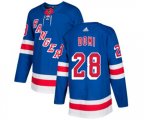 Adidas New York Rangers #28 Tie Domi Premier Royal Blue Home NHL Jersey