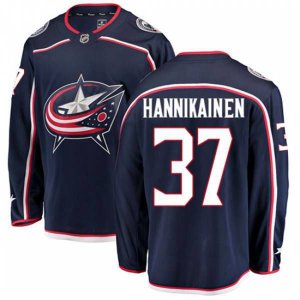 Columbus Blue Jackets #37 Markus Hannikainen Fanatics Branded Navy Blue Home Breakaway NHL Jersey