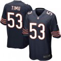 Chicago Bears #53 John Timu Game Navy Blue Team Color NFL Jersey