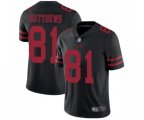 San Francisco 49ers #81 Jordan Matthews Black Vapor Untouchable Limited Player Football Jersey