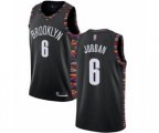 Brooklyn Nets #6 DeAndre Jordan Authentic Black Basketball Jersey - 2018 19 City Edition