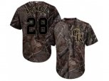 Colorado Rockies #28 Nolan Arenado Camo Realtree Collection Cool Base Stitched MLB Jersey