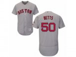 Boston Red Sox #50 Mookie Betts Grey Flexbase Authentic Collection MLB Jersey