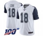 Dallas Cowboys #18 Randall Cobb Limited White Rush Vapor Untouchable 100th Season Football Jersey