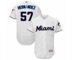 Miami Marlins Elieser Hernandez White Home Flex Base Authentic Collection Baseball Player Jersey