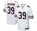 Chicago Bears #39 Eddie Jackson Game White Football Jersey