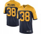 Green Bay Packers #38 Tramon Williams Game Navy Blue Alternate Football Jersey