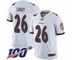 Baltimore Ravens #26 Maurice Canady White Vapor Untouchable Limited Player 100th Season Football Jersey