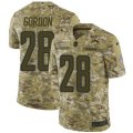 Los Angeles Chargers #28 Melvin Gordon Limited Camo 2018 Salute to Service NFL Jersey