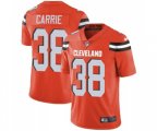Cleveland Browns #38 T. J. Carrie Orange Alternate Vapor Untouchable Limited Player Football Jersey