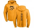NHL Adidas Pittsburgh Penguins #21 Michel Briere Gold One Color Backer Pullover Hoodie