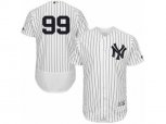 New York Yankees #99 Aaron Judge White Navy Flexbase Authentic Collection MLB Jersey
