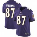 Baltimore Ravens #87 Maxx Williams Purple Team Color Vapor Untouchable Limited Player NFL Jersey