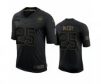 Tampa Bay Buccaneers #25 LeSean McCoy Black 2020 Salute to Service Limited Jersey