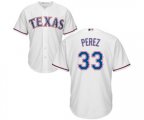 Texas Rangers #33 Martin Perez Replica White Home Cool Base MLB Jersey