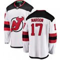 New Jersey Devils #17 Patrick Maroon Fanatics Branded White Away Breakaway NHL Jersey