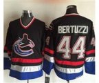 Vancouver Canucks #44 Todd Bertuzzi Black Blue CCM Throwback Stitched Hockey Jersey