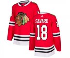Chicago Blackhawks #18 Denis Savard Premier Red Home NHL Jersey