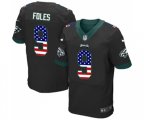 Philadelphia Eagles #9 Nick Foles Black Alternate USA Flag Fashion Football Jersey