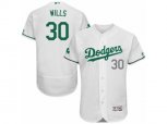 Los Angeles Dodgers #30 Maury Wills White Celtic Flexbase Authentic Collection MLB Jersey