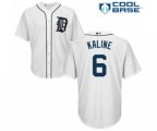Detroit Tigers #6 Al Kaline Authentic White Home Cool Base MLB Jersey