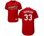 St. Louis Cardinals #33 Drew Robinson Red Alternate Flex Base Authentic Collection Baseball Jersey