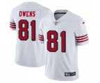 San Francisco 49ers #81 Terrell Owens Limited White Rush Vapor Untouchable Football Jersey