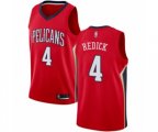 New Orleans Pelicans #4 JJ Redick Swingman Red Basketball Jersey Statement Edition