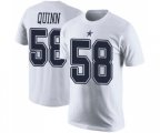 Dallas Cowboys #58 Robert Quinn White Rush Pride Name & Number T-Shirt