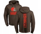 Cleveland Browns #58 Christian Kirksey Brown Backer Pullover Hoodie