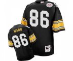 Pittsburgh Steelers #86 Hines Ward Black Team Color Authentic Throwback Football Jersey