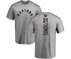 Toronto Raptors #21 Matt Thomas Ash Backer T-Shirt