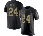 New Orleans Saints #24 Vonn Bell Black Camo Salute to Service T-Shirt