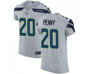 Seattle Seahawks #20 Rashaad Penny Grey Alternate Vapor Untouchable Elite Player Football Jersey