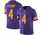 Minnesota Vikings #4 Brett Favre Limited Purple Rush Vapor Untouchable Football Jersey