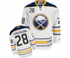 Reebok Buffalo Sabres #28 Zemgus Girgensons Authentic White Away NHL Jersey