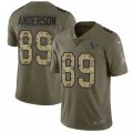 Houston Texans #89 Stephen Anderson Limited Olive Camo 2017 Salute to Service NFL Jersey