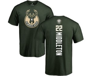 Milwaukee Bucks #22 Khris Middleton Green Backer T-Shirt