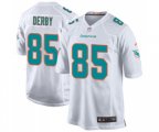 Miami Dolphins #85 A.J. Derby Game White Football Jersey