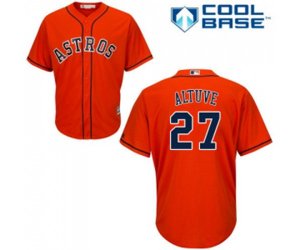 Houston Astros #27 Jose Altuve Replica Orange Alternate Cool Base Baseball Jersey